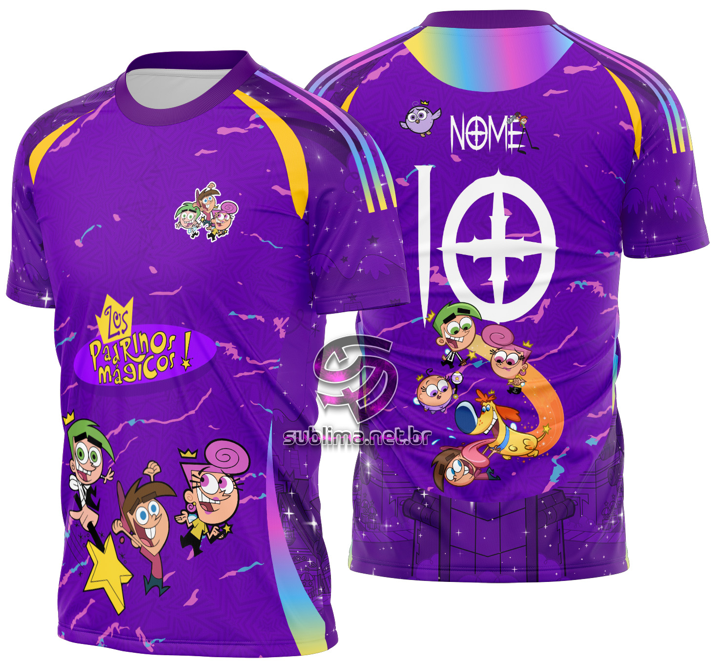Arte Vetor Camisa Interclasse Padrinhos magicos Mod-664