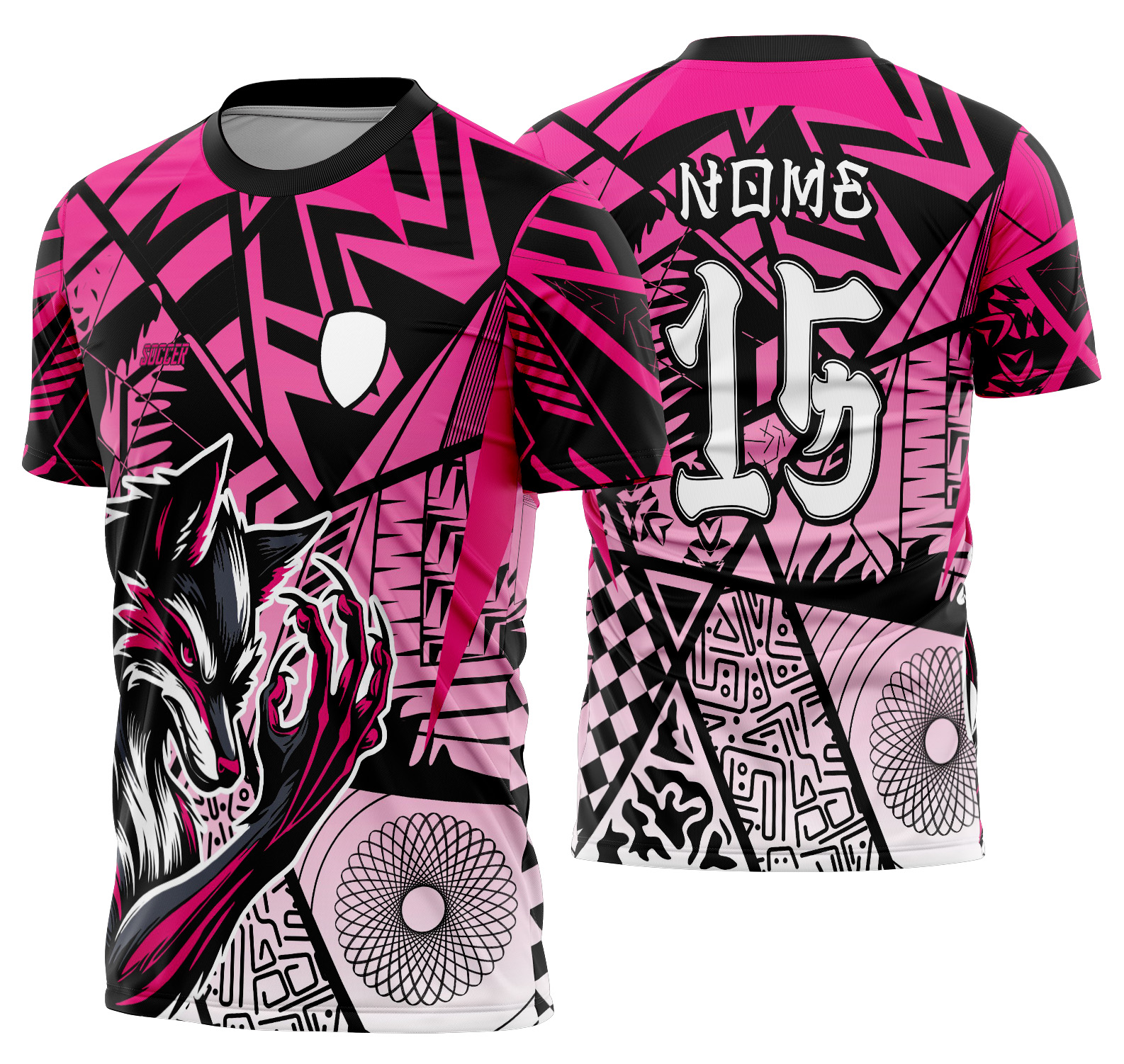 Arte vetor camisa Interclasse Raposa 586