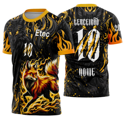 Arte vetor camisa Interclasse Raposa Mod-774