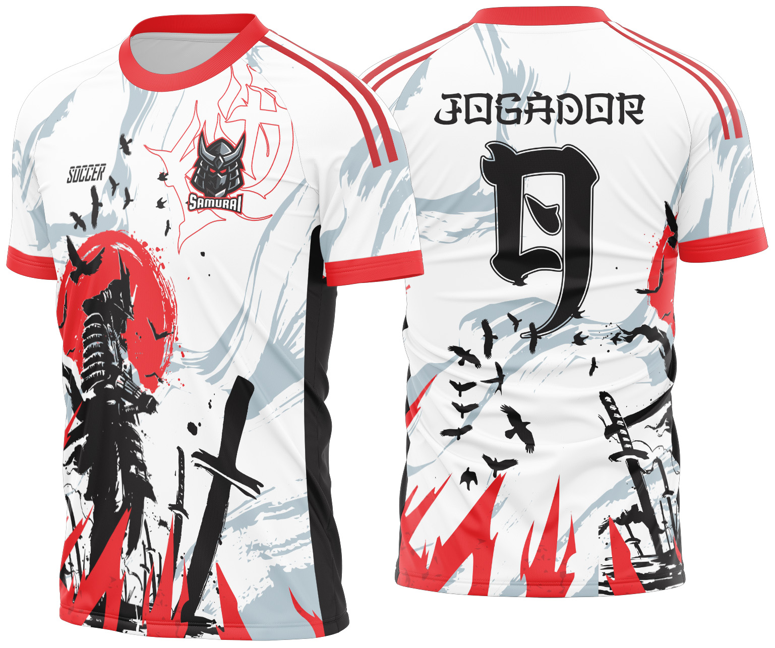 Arte vetor camisa Interclasse Samurai 580