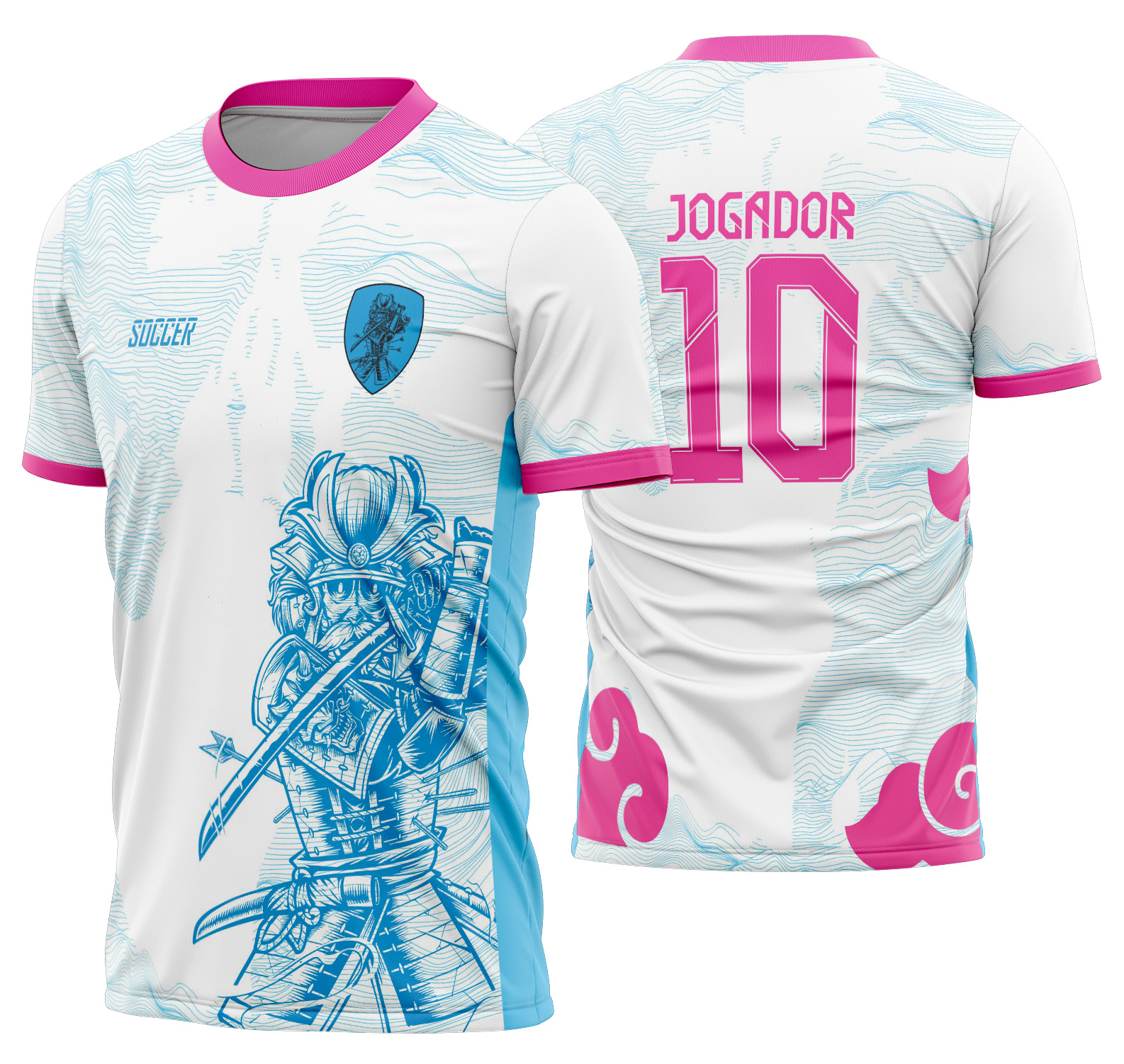 Arte vetor camisa Interclasse Samurai Mod-525