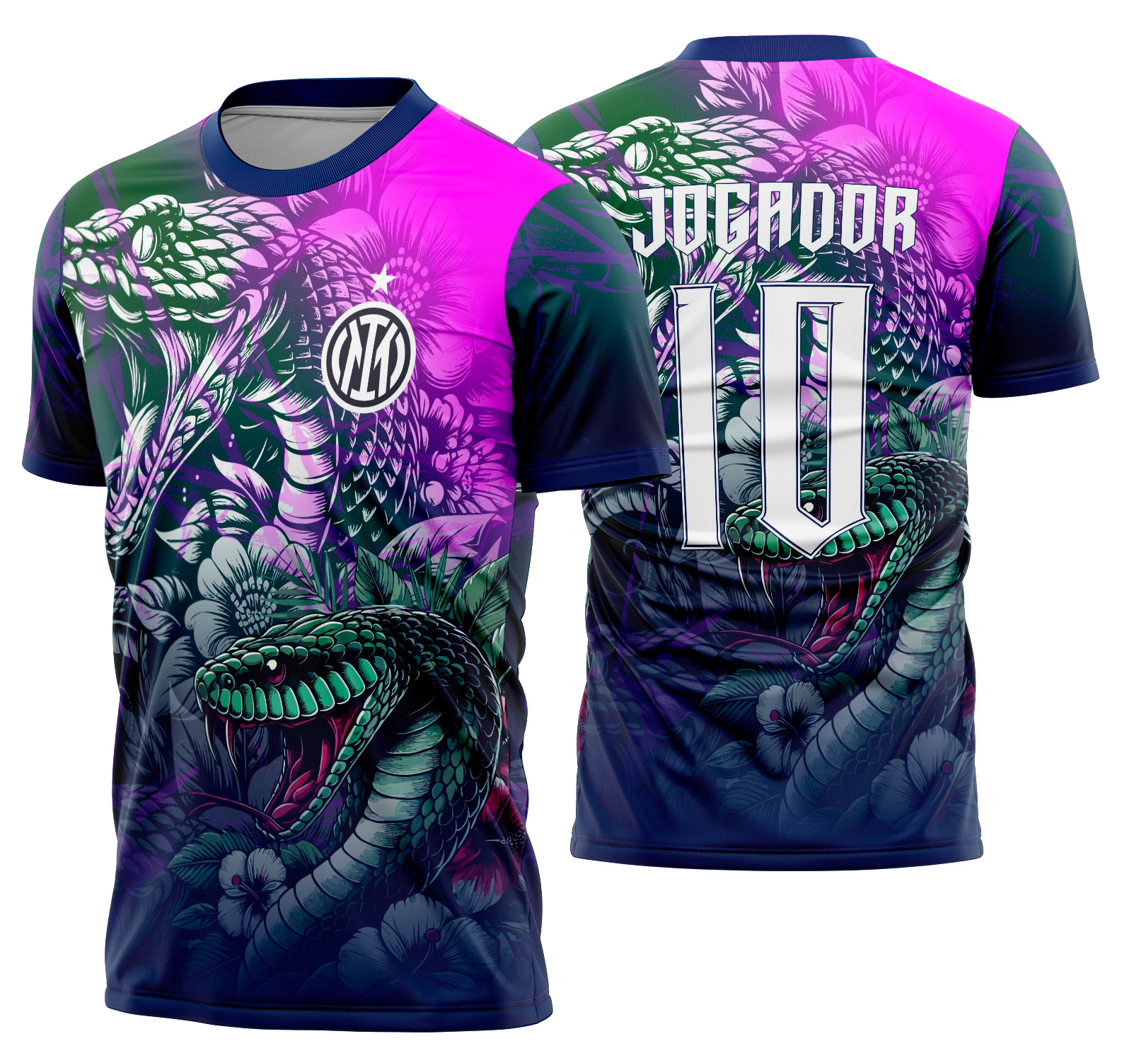 Arte vetor camisa Interclasse Serpente Mod-738