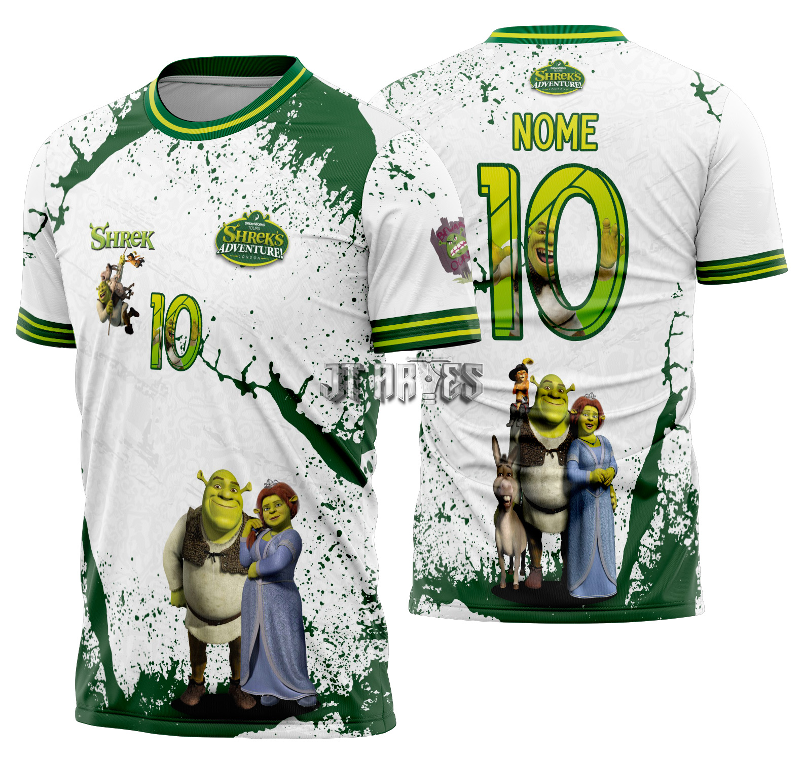 Arte vetor camisa Interclasse Shrek Mod-687