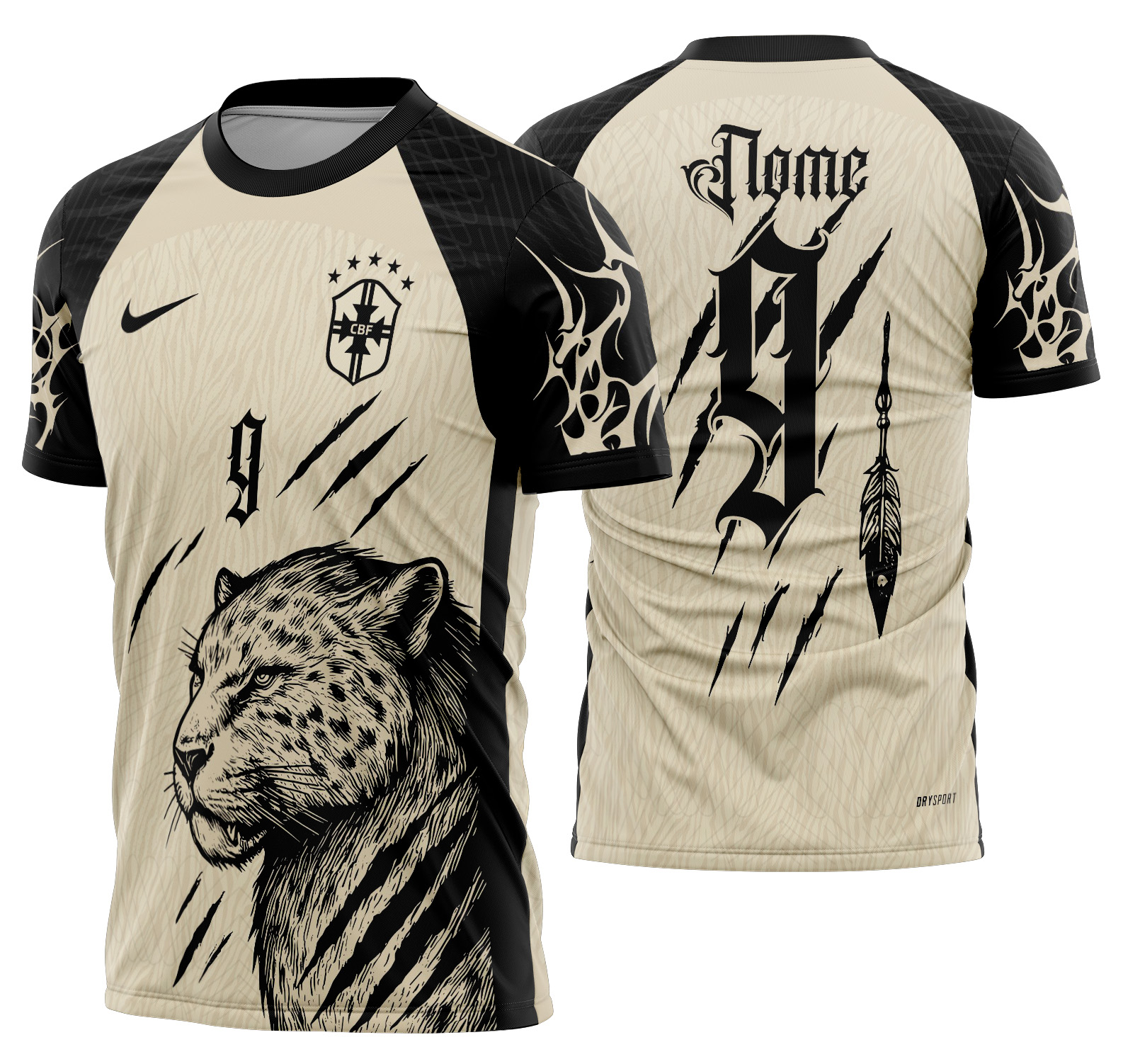 Arte Vetor Camisa Interclasse Tigre dente de sabre Mod-753