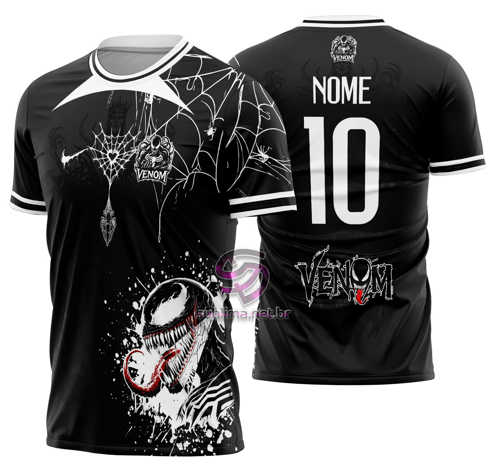 Arte Vetor Camisa Interclasse Venom Mod-666
