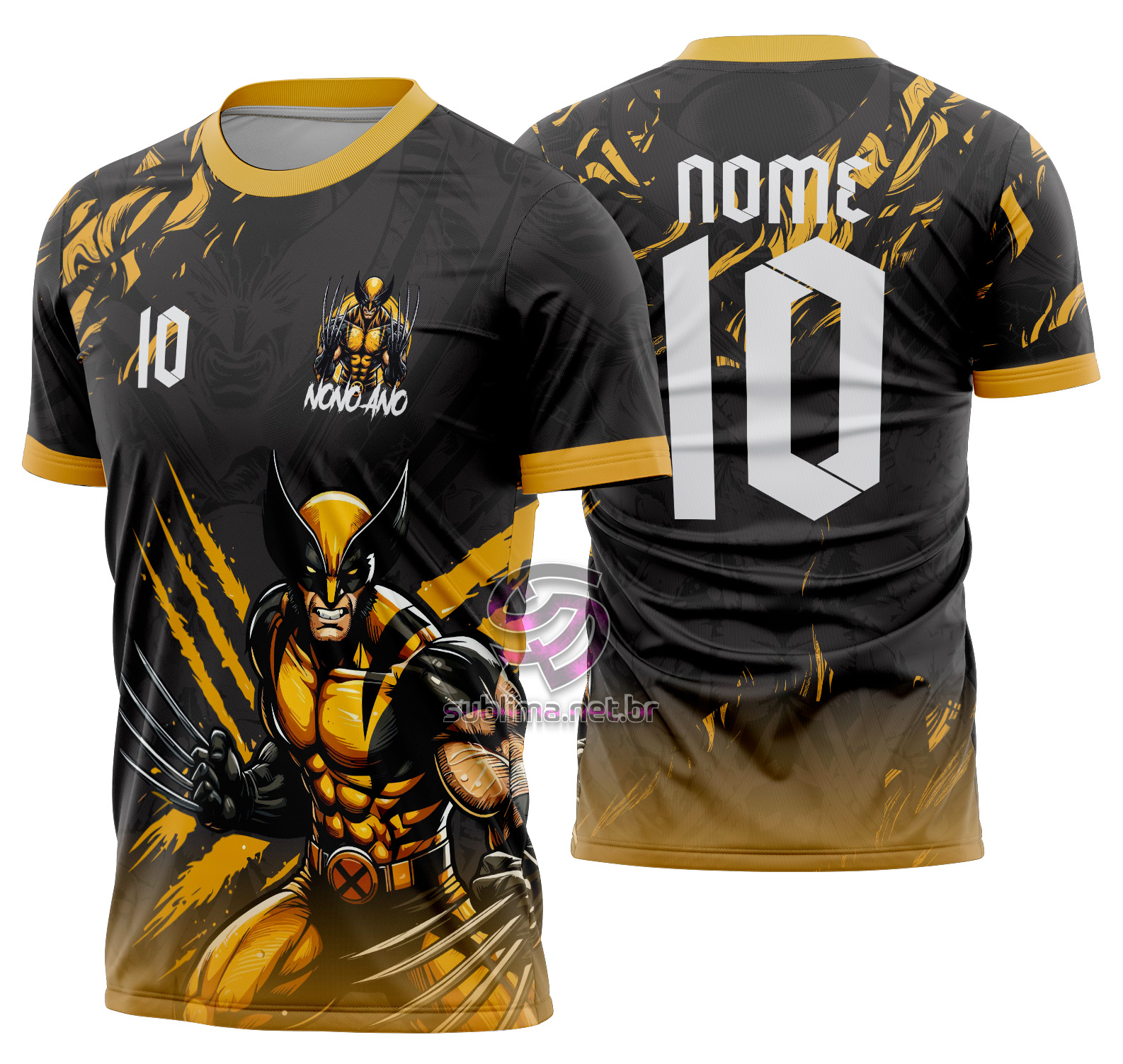 Arte vetor camisa Interclasse Wolverine Mod-688