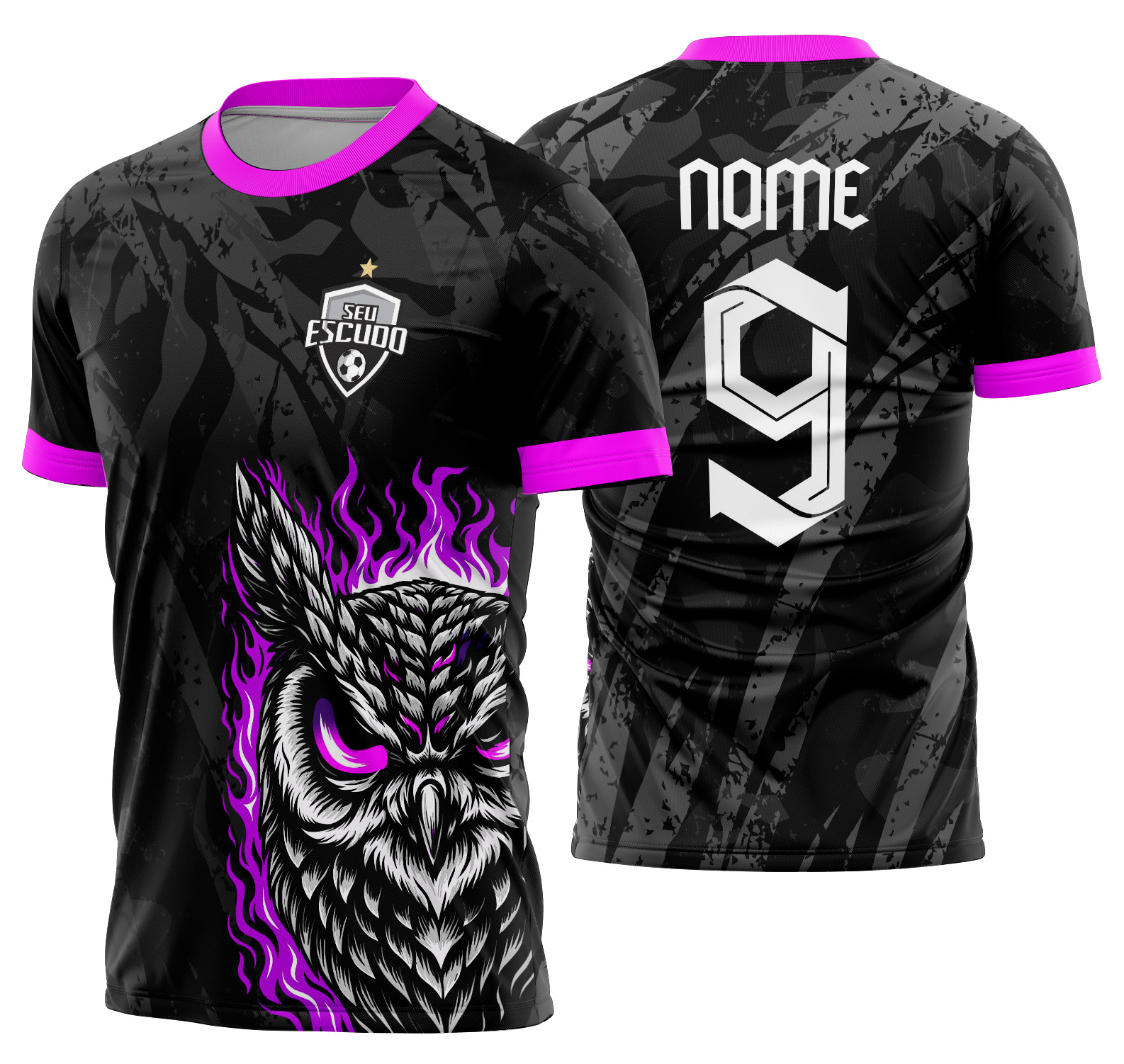 Arte vetor camisa Interclasse coruja Mod-784