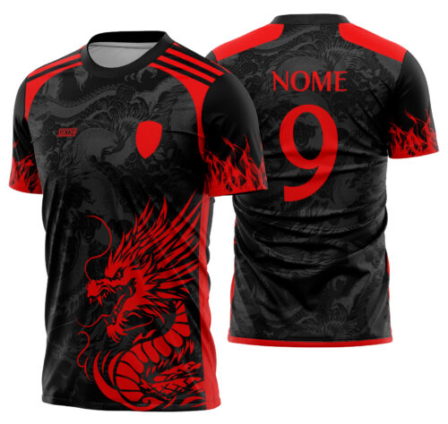 Arte Vetor Camisa Interclasse dragão Mod-787