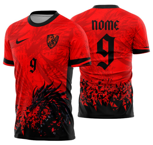 Arte Vetor Camisa Interclasse dragão Mod-790