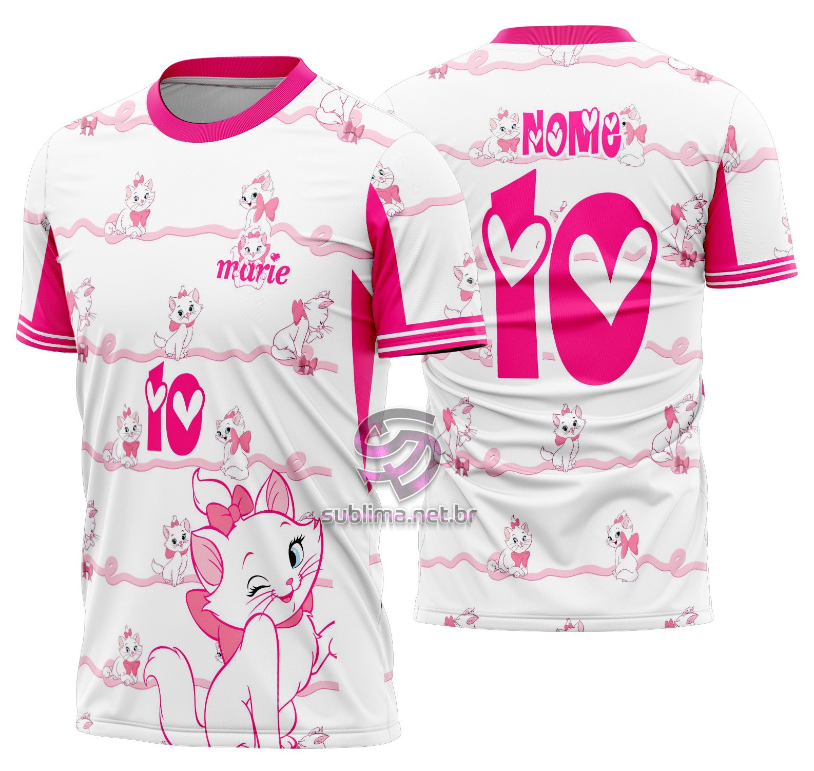 Arte Vetor Camisa Interclasse gata marie Mod-680