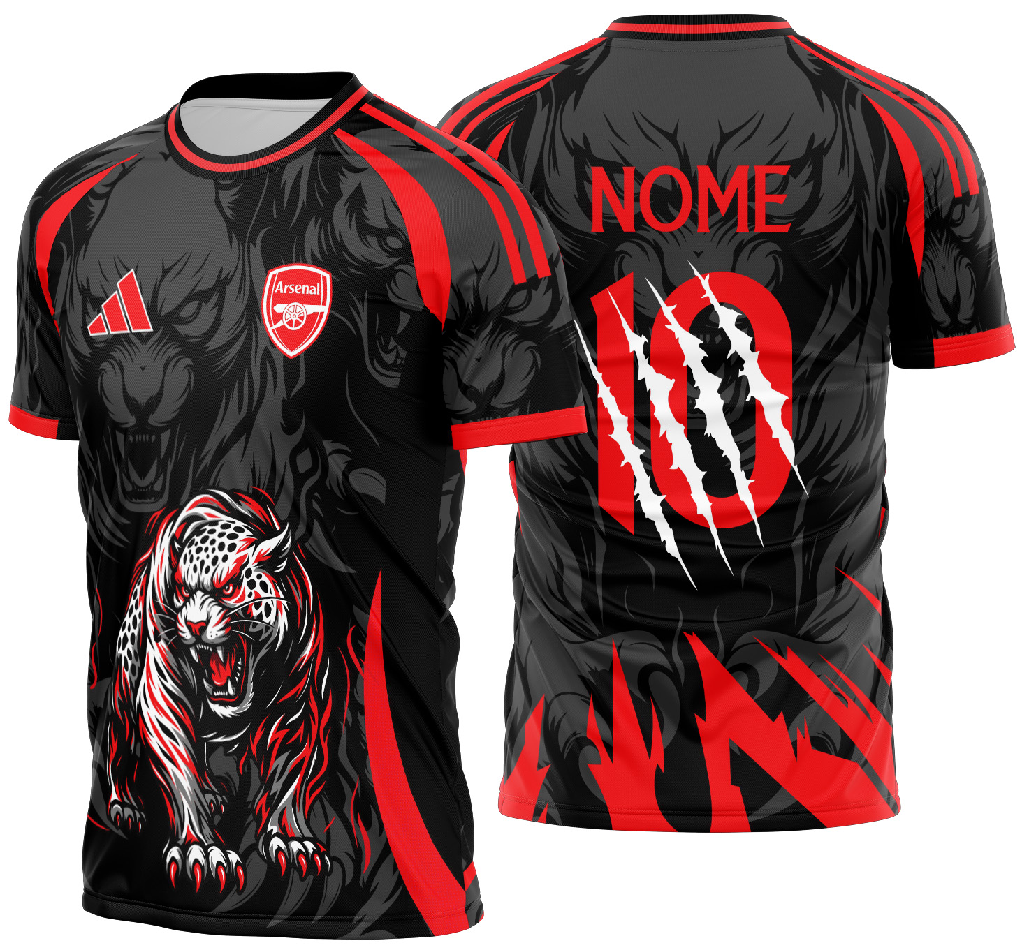 Arte vetor camisa Interclasse leopardoMod-805