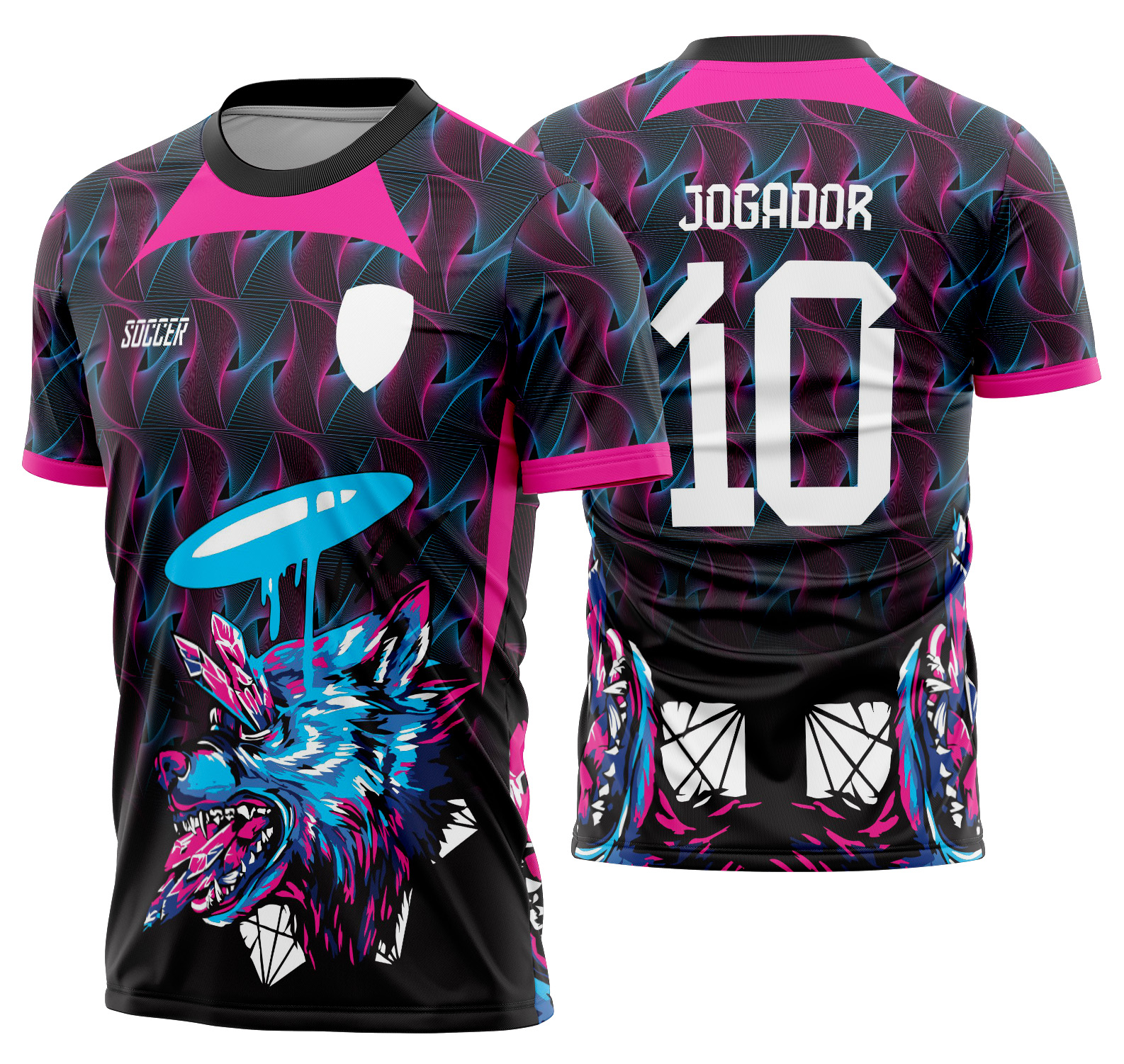 Arte vetor camisa Interclasse lobo Mod-522