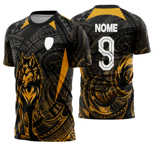 Arte Vetor Camisa Interclasse lobo Mod-788