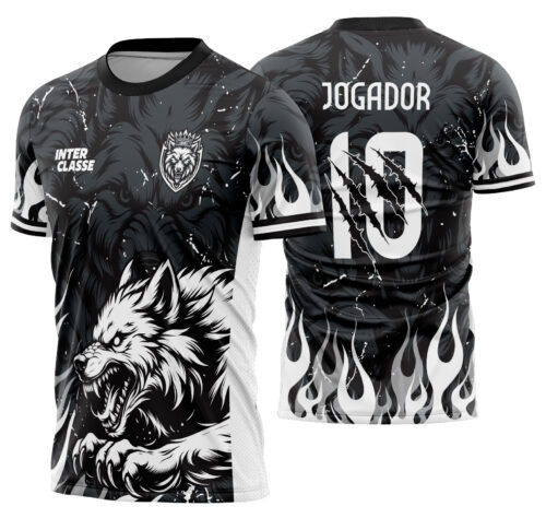 Arte vetor camisa Interclasse lobo Mod-822