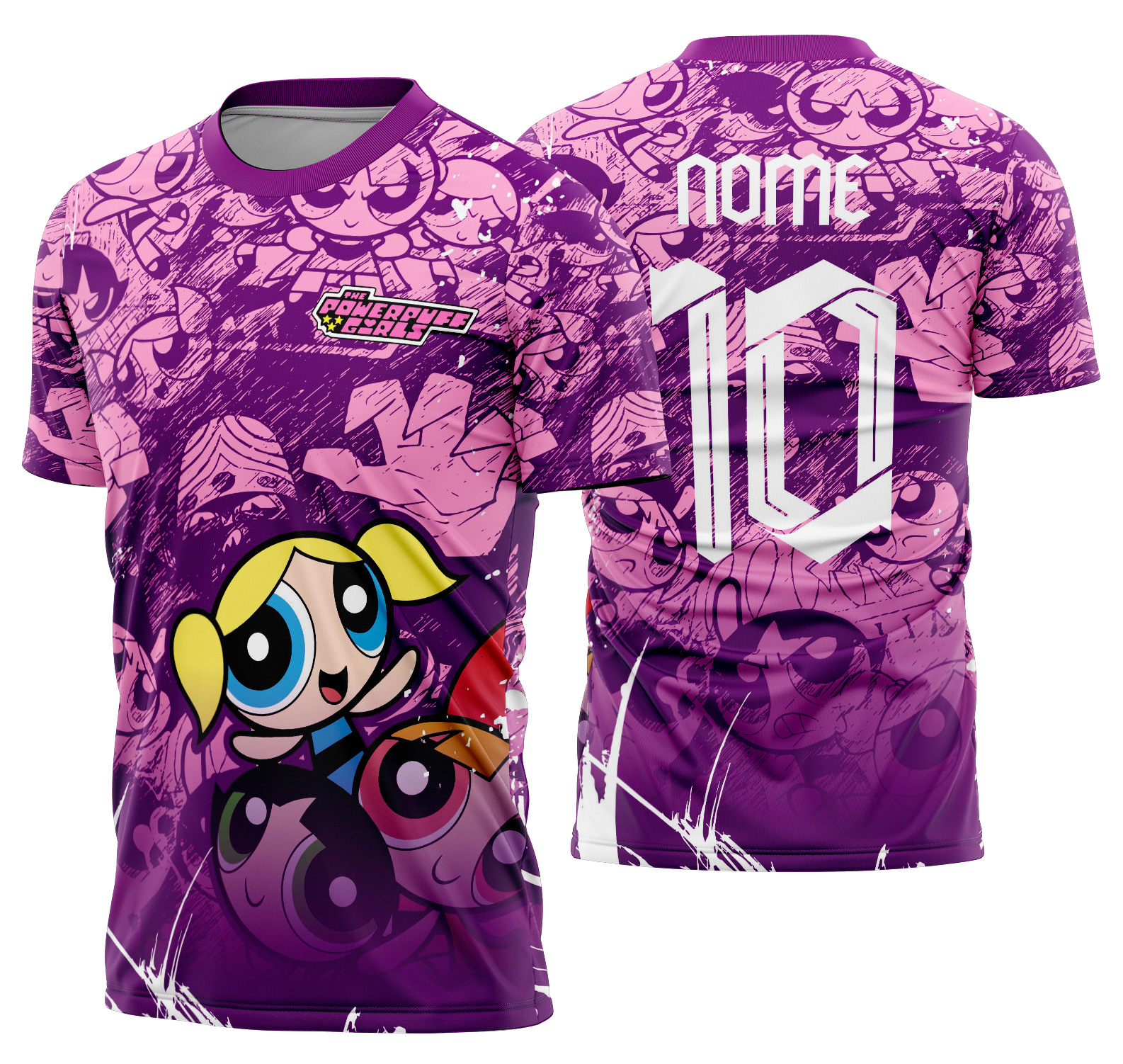 Arte Vetor Camisa Interclasse meninas super poderosas Mod-800