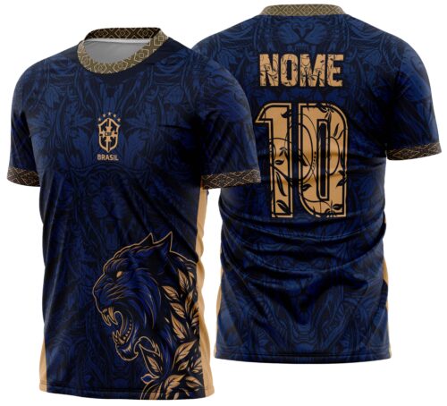 Arte vetor camisa Interclasse pantera Azul Mod-802