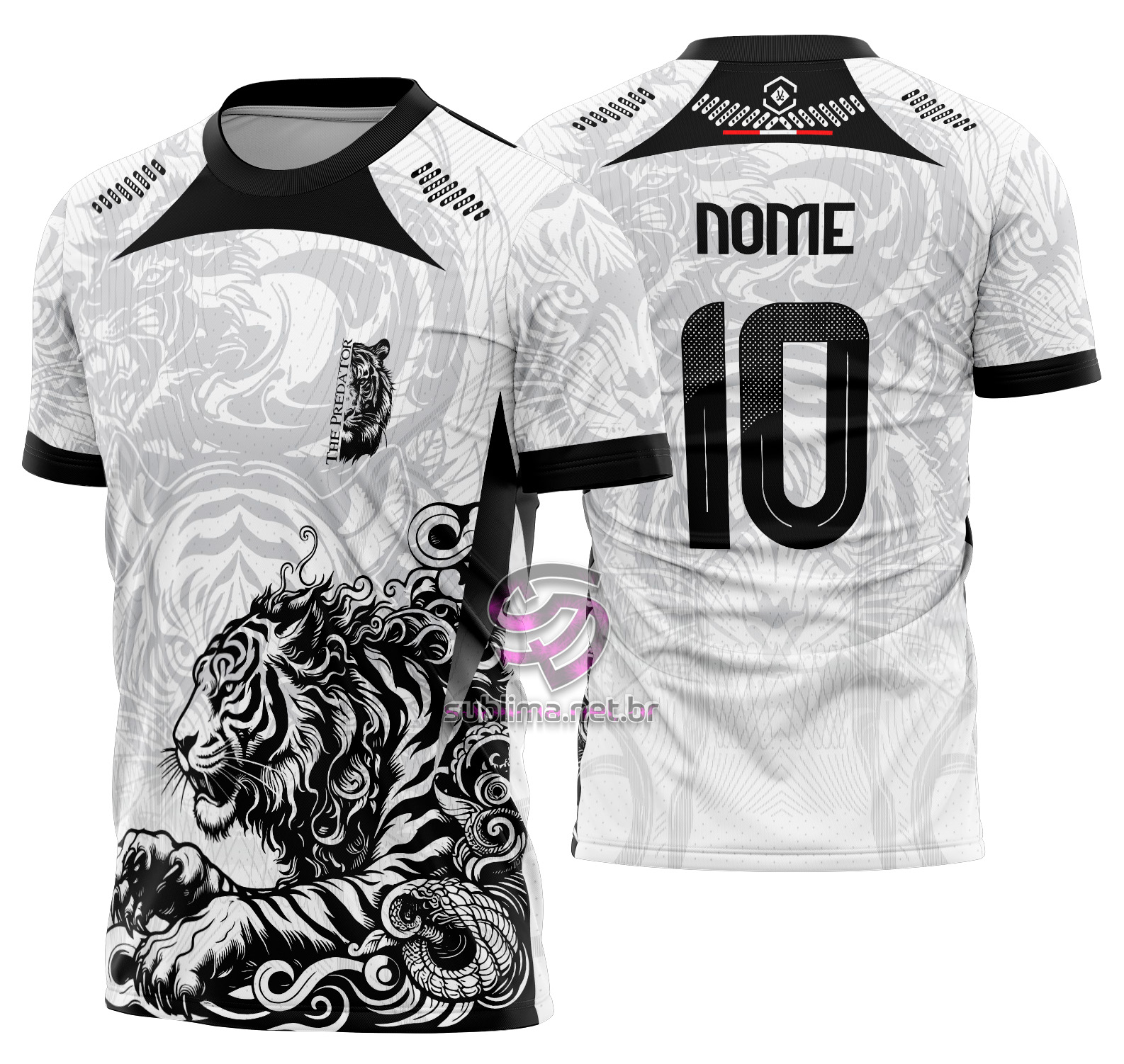 Arte Vetor Camisa Interclasse tigre Mod-709