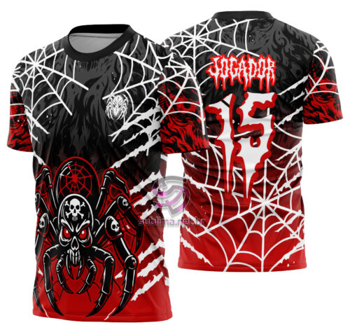 Arte Vetor Camisa Interclasse Aranha venenosa Mod-624