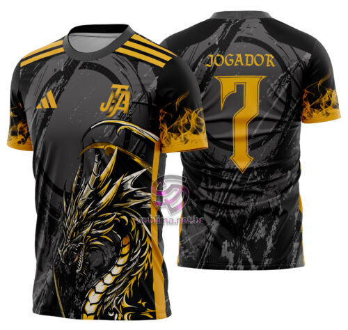 Arte vetor camisa Interclasse Dragão Mod-616