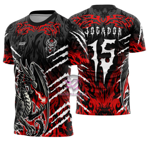 Arte Vetor Camisa Interclasse Dragao Mod-605