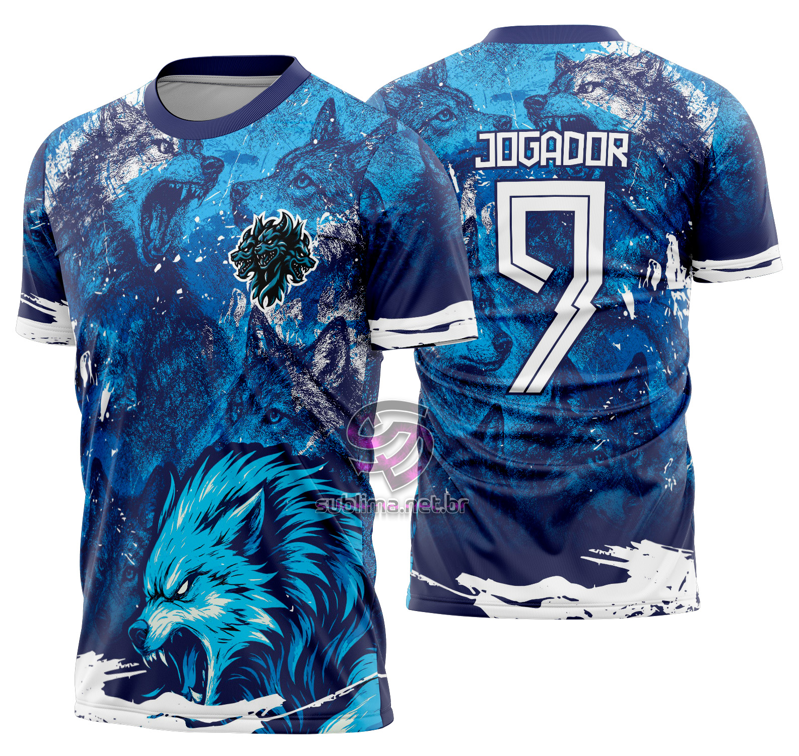 Arte vetor camisa Interclasse Lobo Mod-627