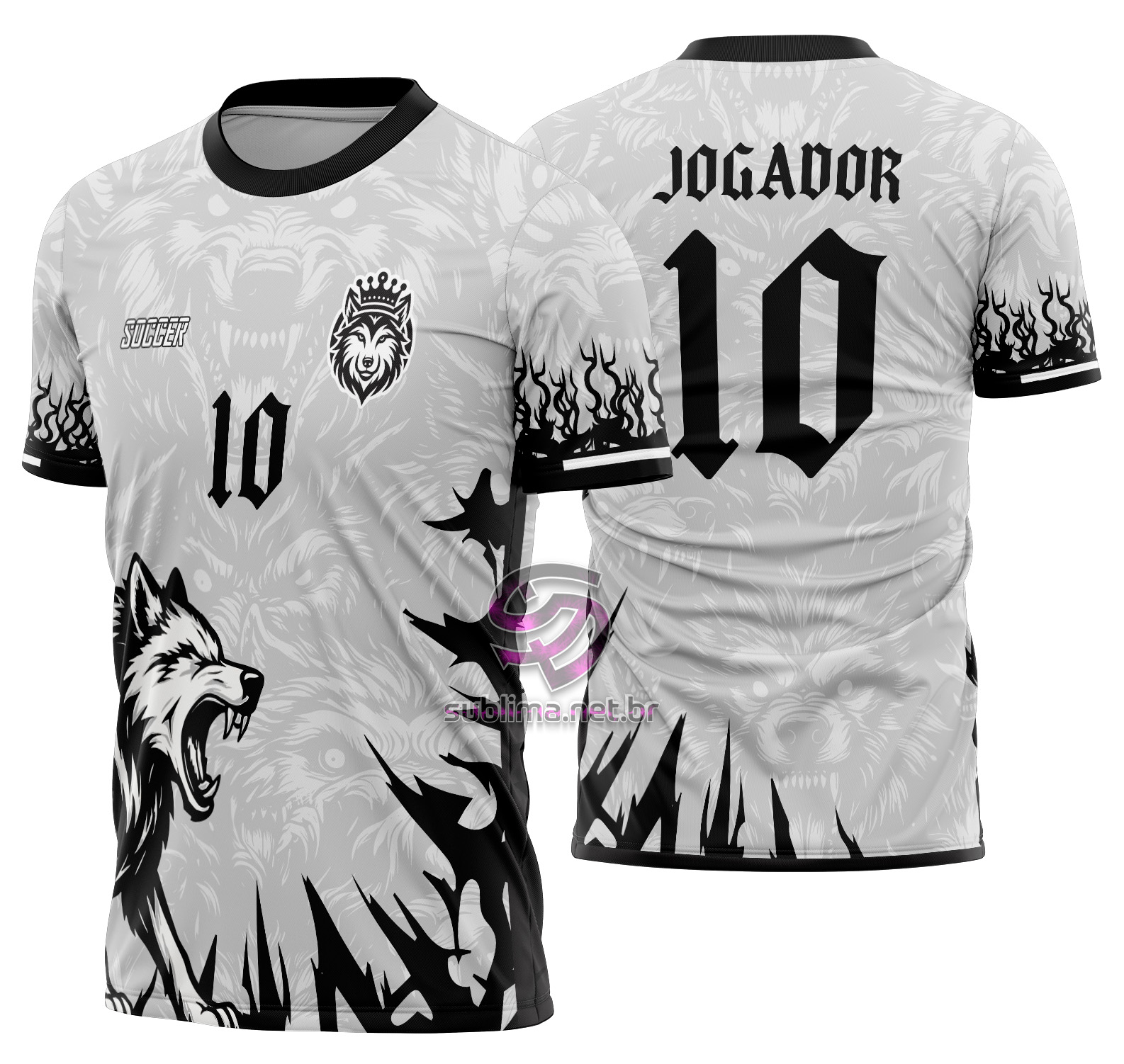 Arte vetor camisa Interclasse Lobo Mod-634