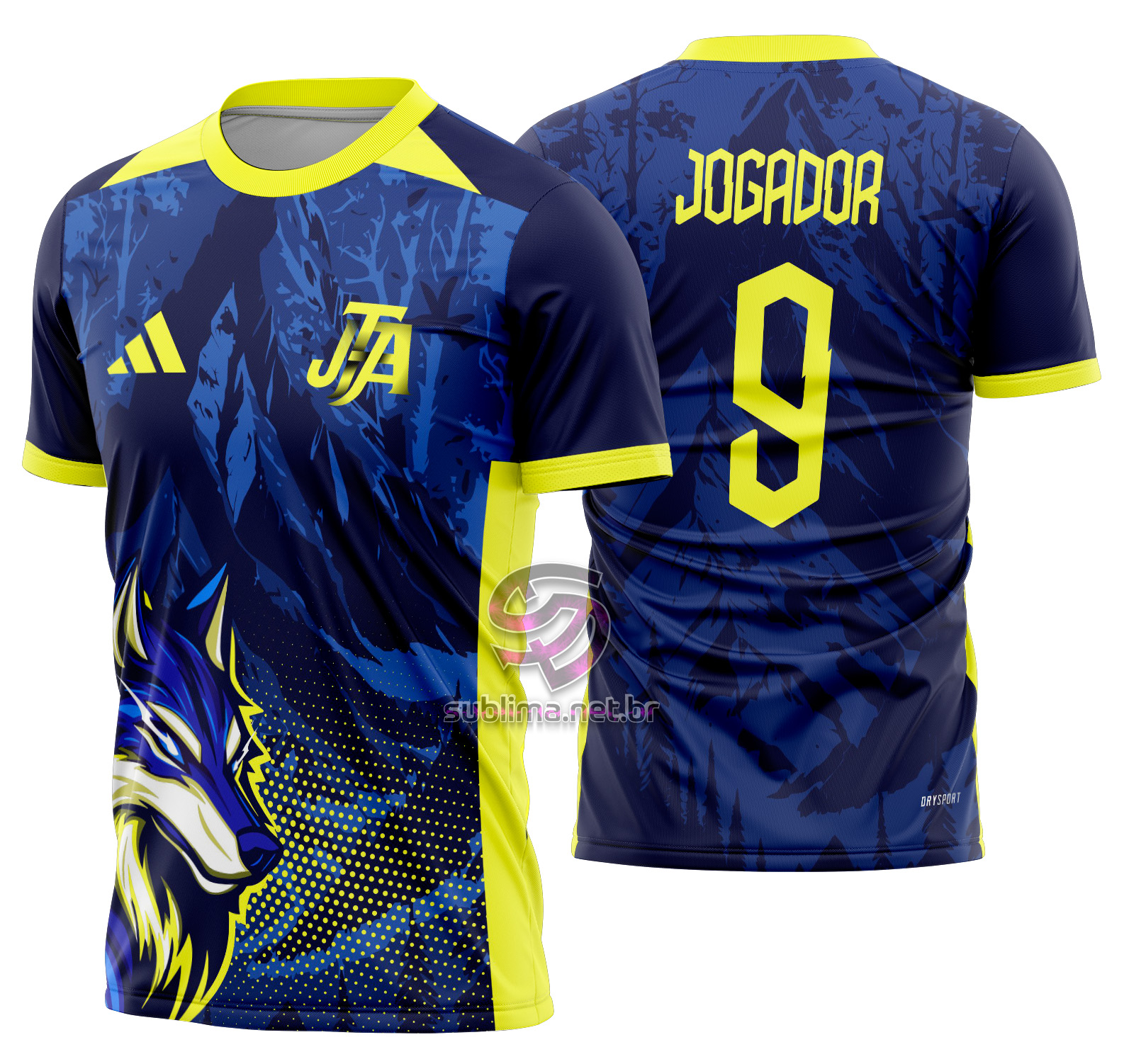 Arte Vetor Camisa Interclasse Lobo Mod-648