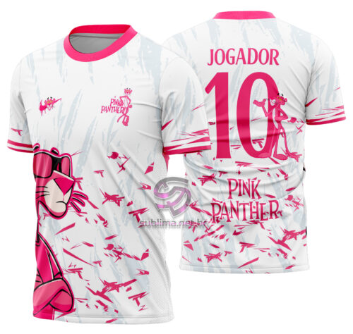 Arte Vetor Camisa Interclasse Pantera Cor de Rosa Mod-620