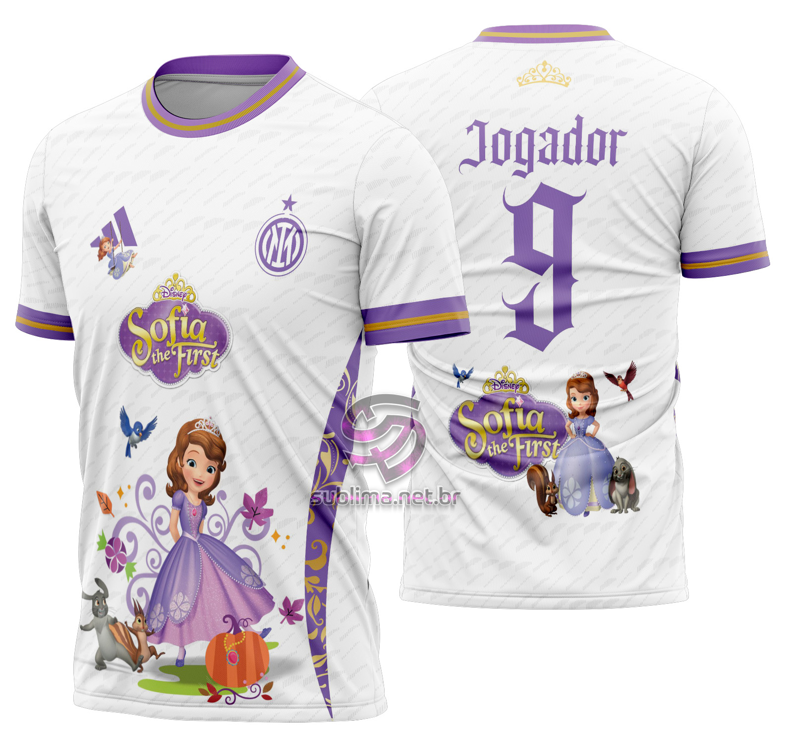 Arte vetor camisa Interclasse Sofia the First 2025 Mod-635