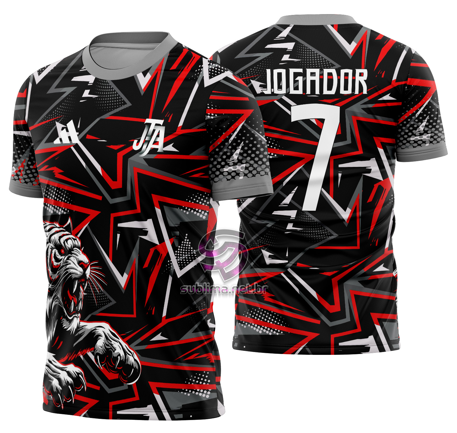 Arte Vetor Camisa Interclasse Tigre Mod-629