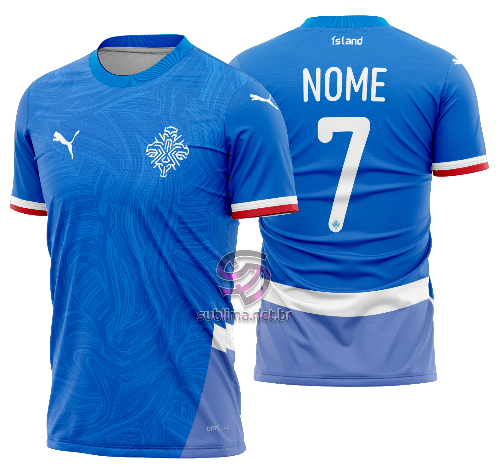 Arte Vetor Camisa Islandia Local 2024