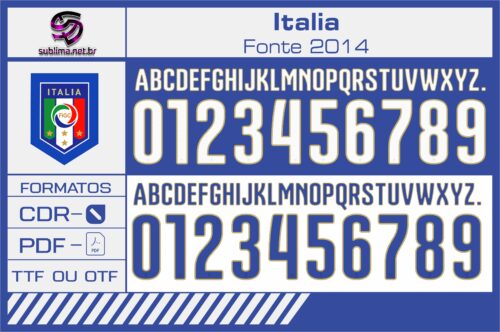 Fonte Itália Puma Copa do Mundo 2014