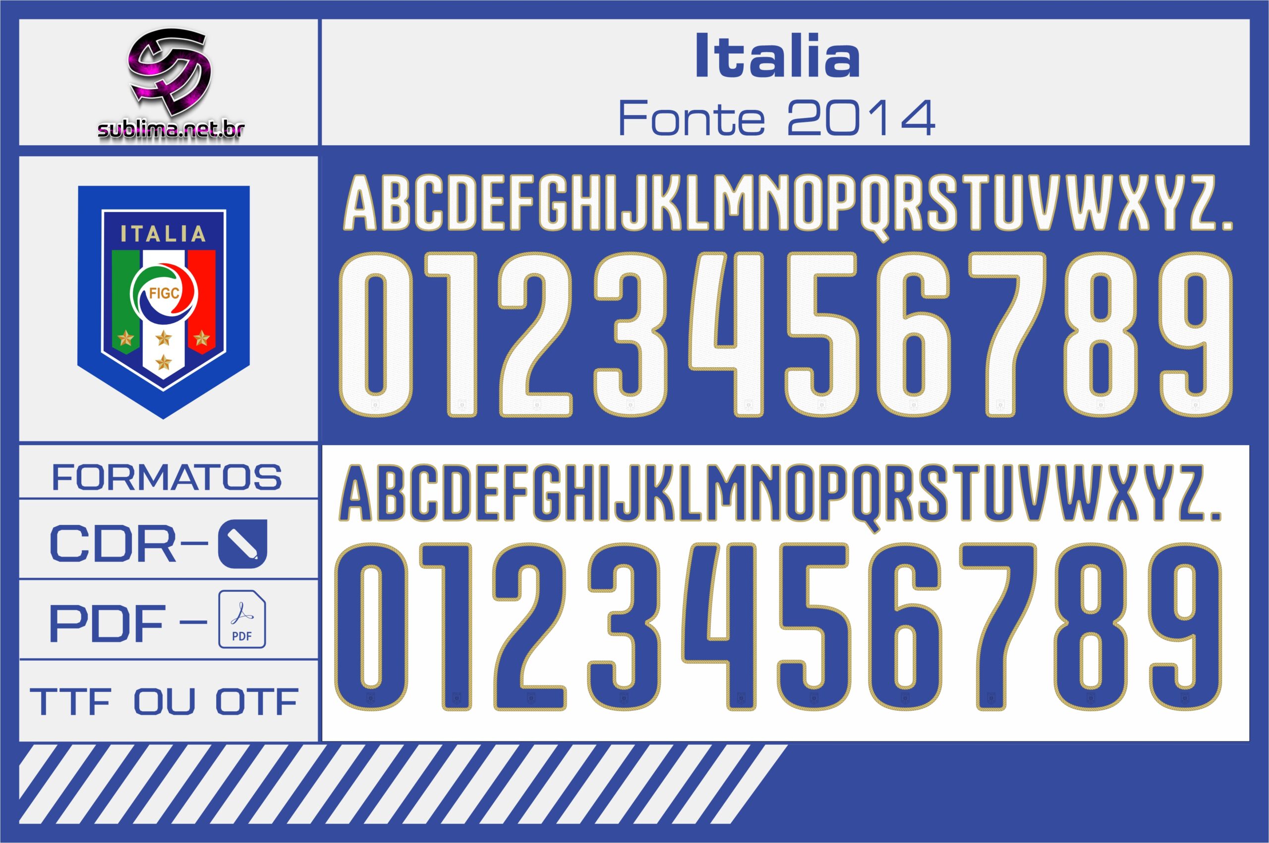 Fonte Itália Puma Copa do Mundo 2014