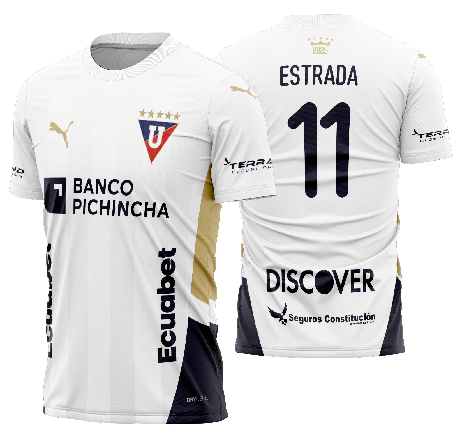Arte vetor camisa LDU Quito Local 2025
