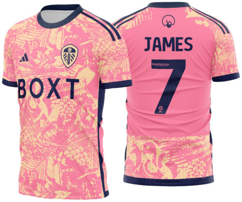 Arte vetor camisa Leeds United Alternativa 2023-2024