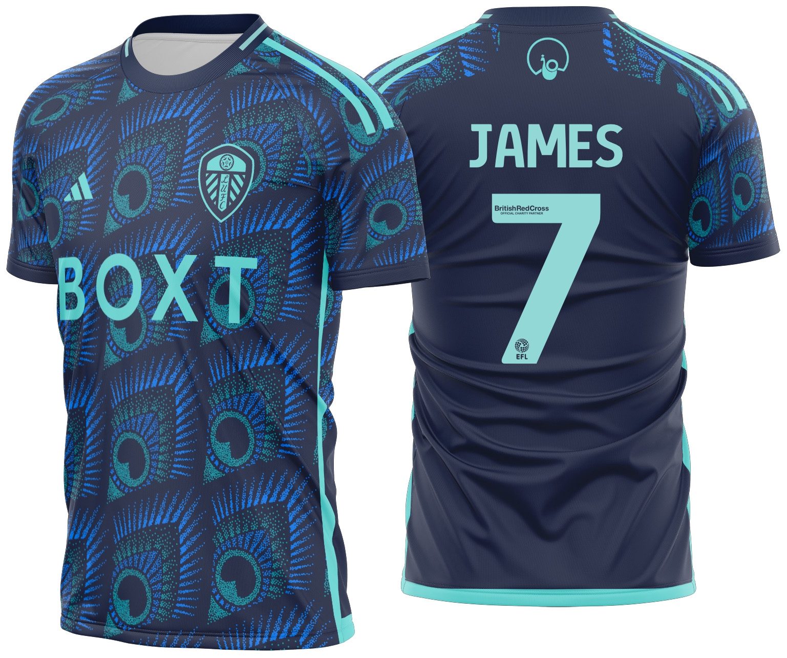 Arte vetor camisa Leeds United Visita 2023-2024