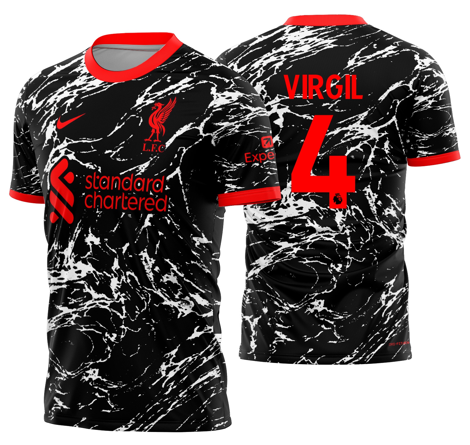 Arte vetor camisa Liverpool Concept 2025