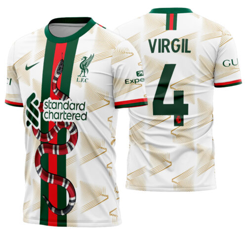 Arte vetor camisa Liverpool Gucci Concept 2024