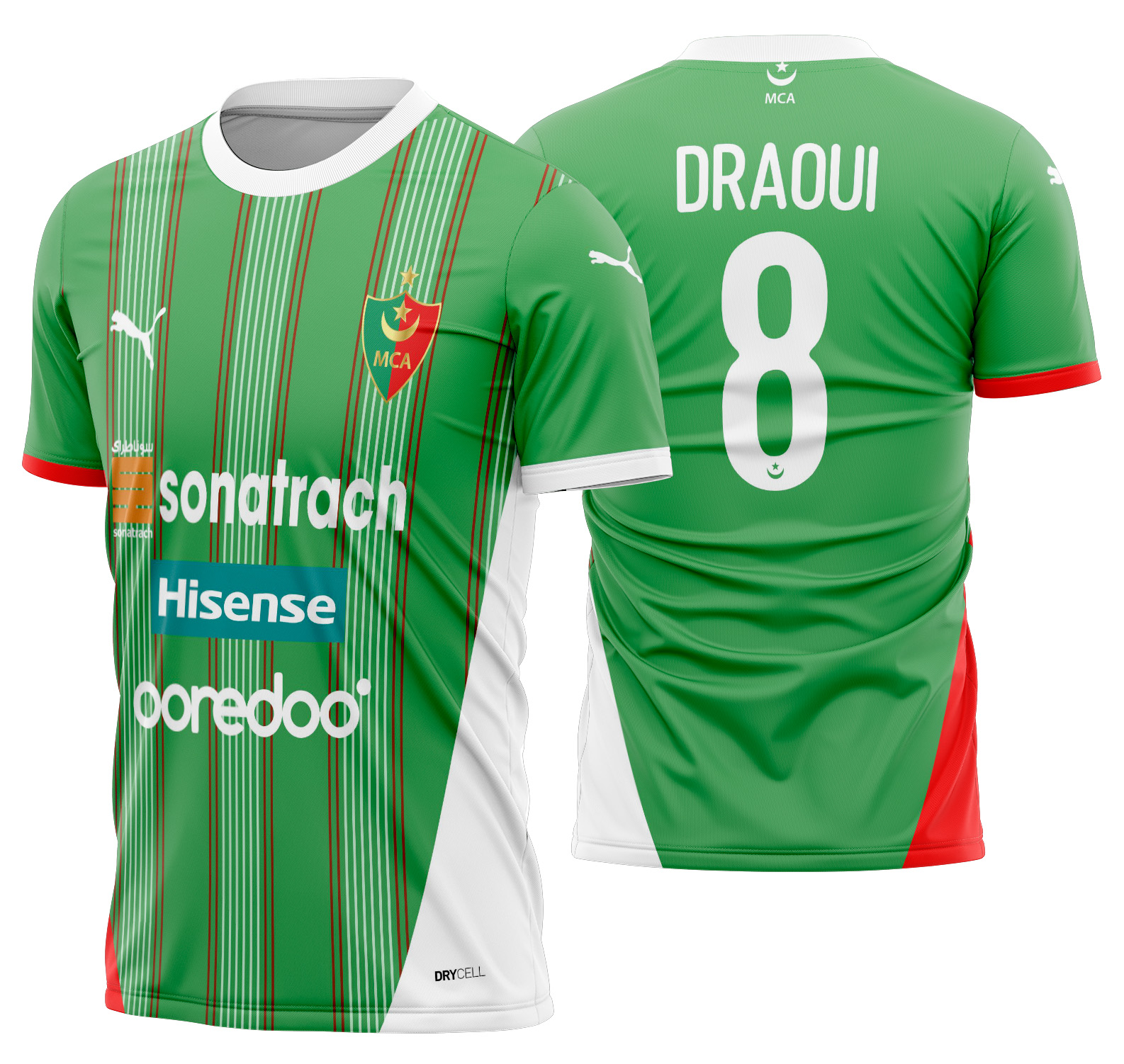 Arte vetor camisa MC Alger Local 2024-2025