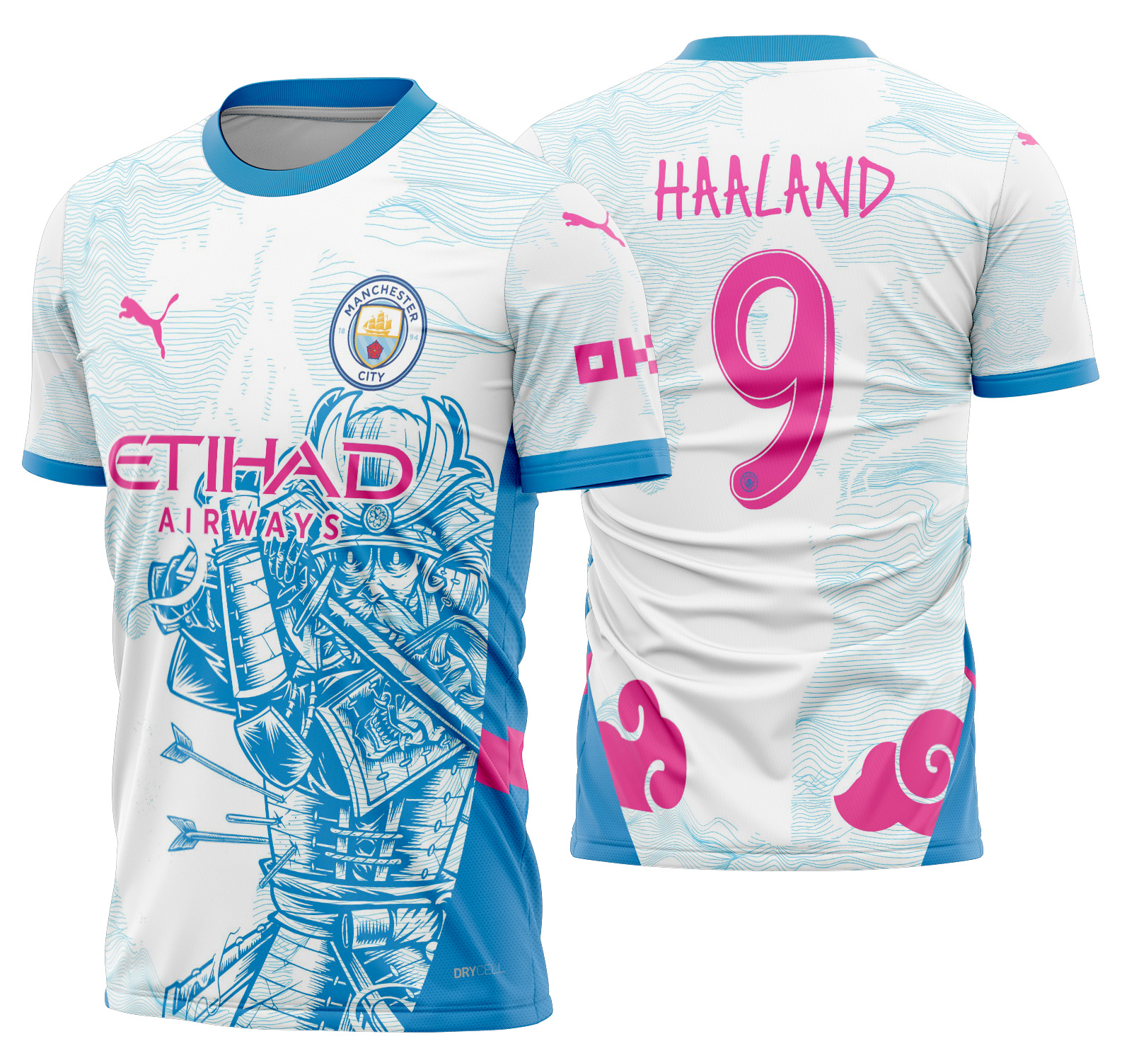 Arte vetor camisa Manchester City Conceito Samurai 2025