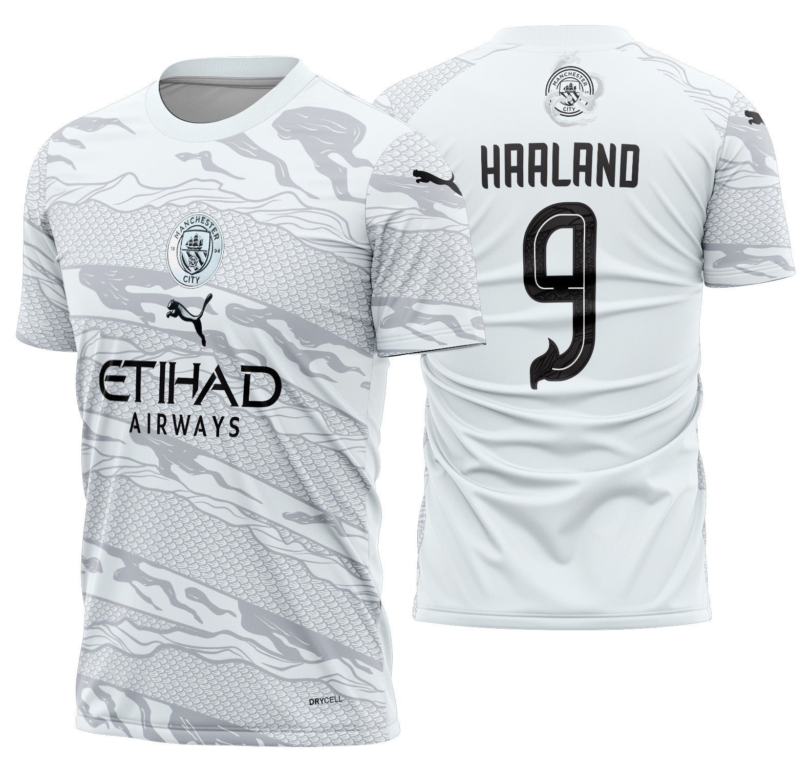 Arte vetor camisa Manchester City Dragão 2024