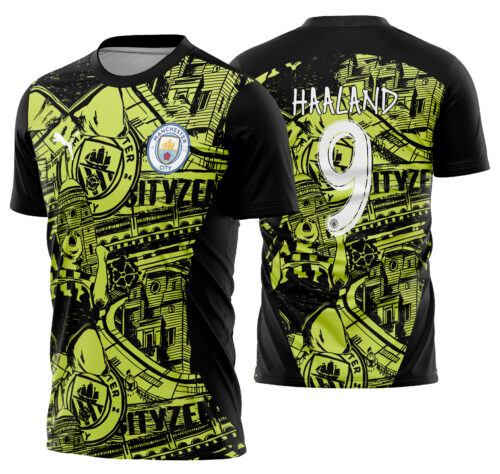 Arte vetor camisa Manchester City Pre-jogo 2024-2025