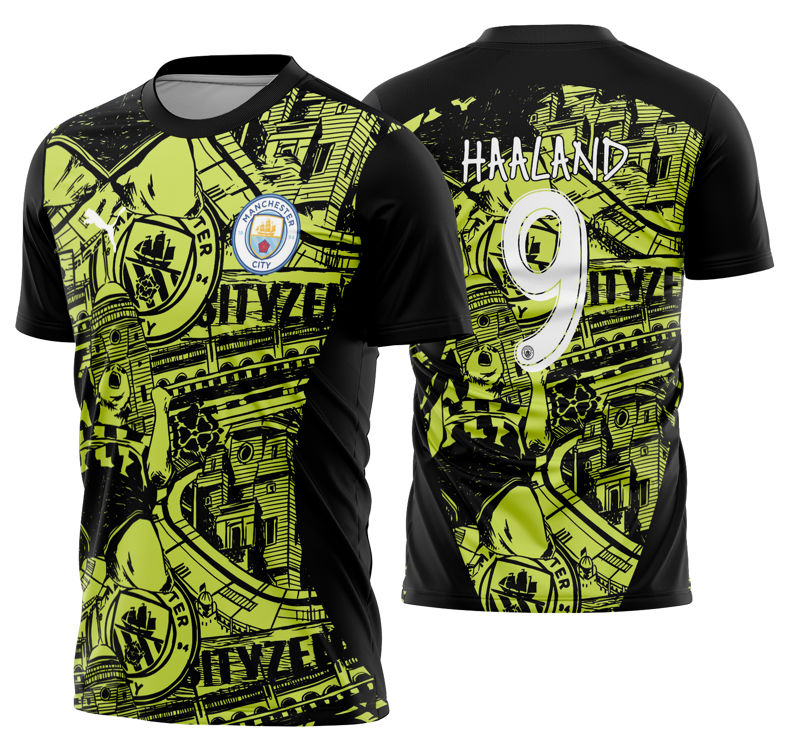 Arte vetor camisa Manchester City Pre-jogo 2024-2025