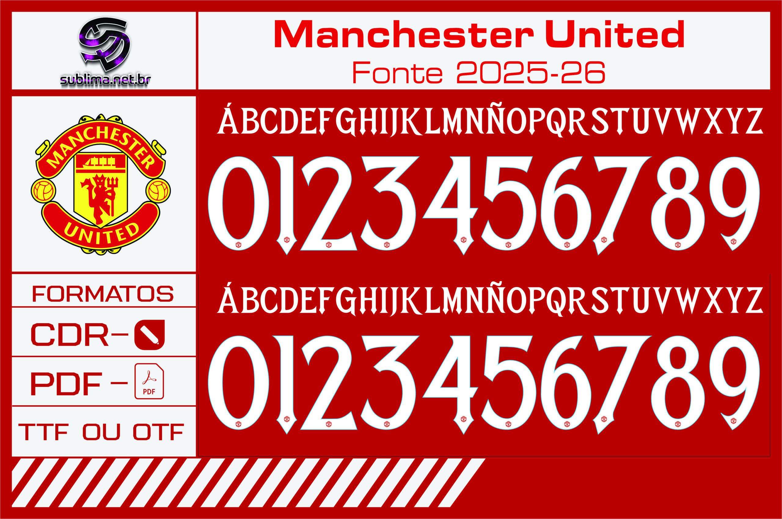 Fonte Manchester United 2025-2026