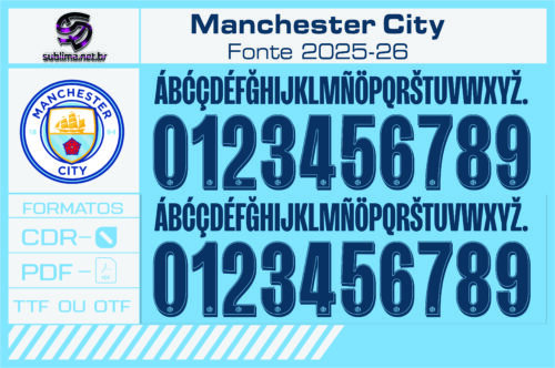 Fonte Manchester City 25-26