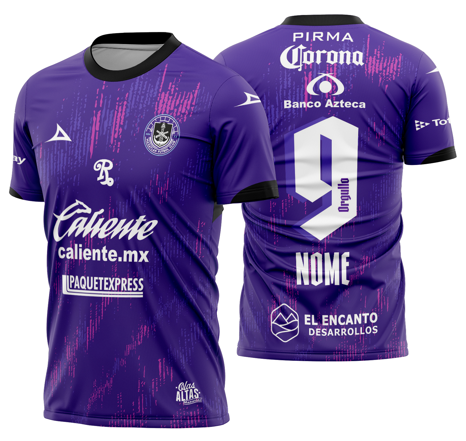 Arte vetor camisa Mazatlan Local 2024-2025