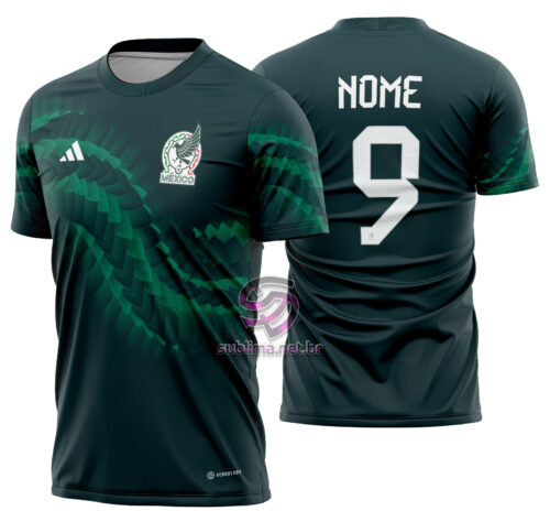 Arte vetor camisa México Pré-jogo 2022