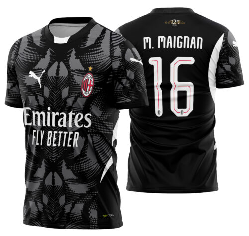 Arte vetor camisa Milan goleiro 2024-25