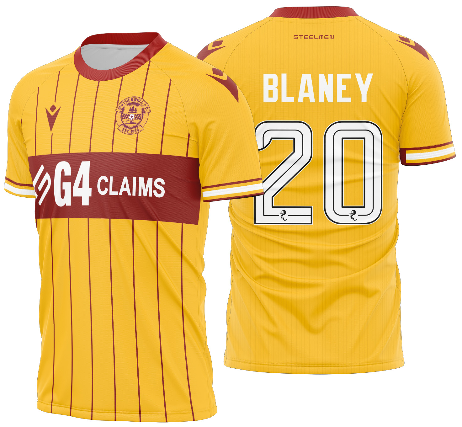Arte Vetor Camisa Motherwell Local 2025-2026