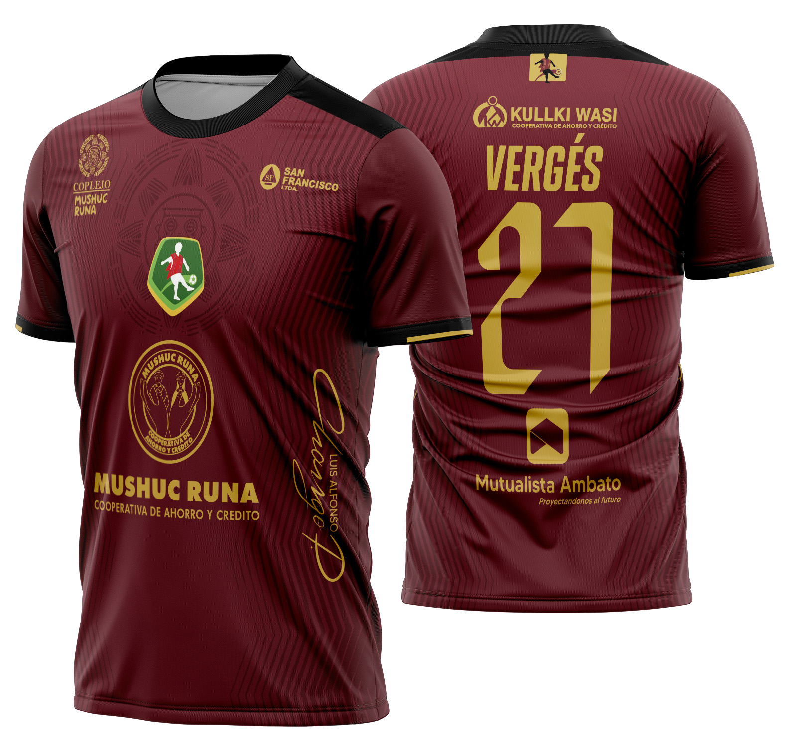Arte Vetor Camisa Mushuc Runa Local 2024